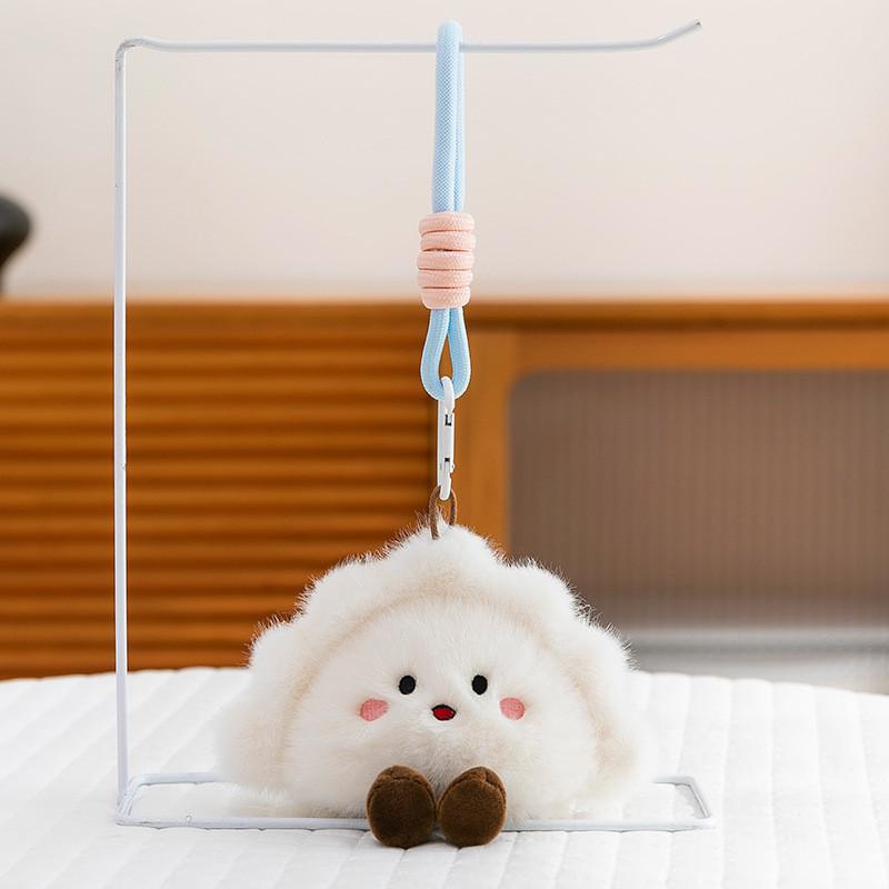 Cute Zongzi Dumplings Rice Dumpling Steamed Rolls Pastry Plush Toy Pendant For Girls And Collectors