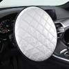 Car Steering Wheel Sun Cover Aluminum Film Sun Shade Steeringwheel Covers 5-Layer Thickened Cooling Thermal Insulation Protector Fits 15.75" Diameter