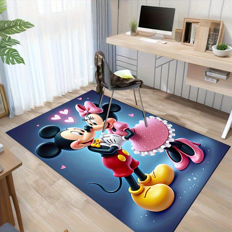 1pc. Cute Mickey & Minnie Mouse Love Heart Home Office Chair Rug Outdoor Carpet Giftz041124