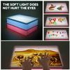 Sand Painting Light Box for Kids DIY Sand Painting Light Table Soft Light Sand Art Light Box Fun Sand Light Table Sand Light Art