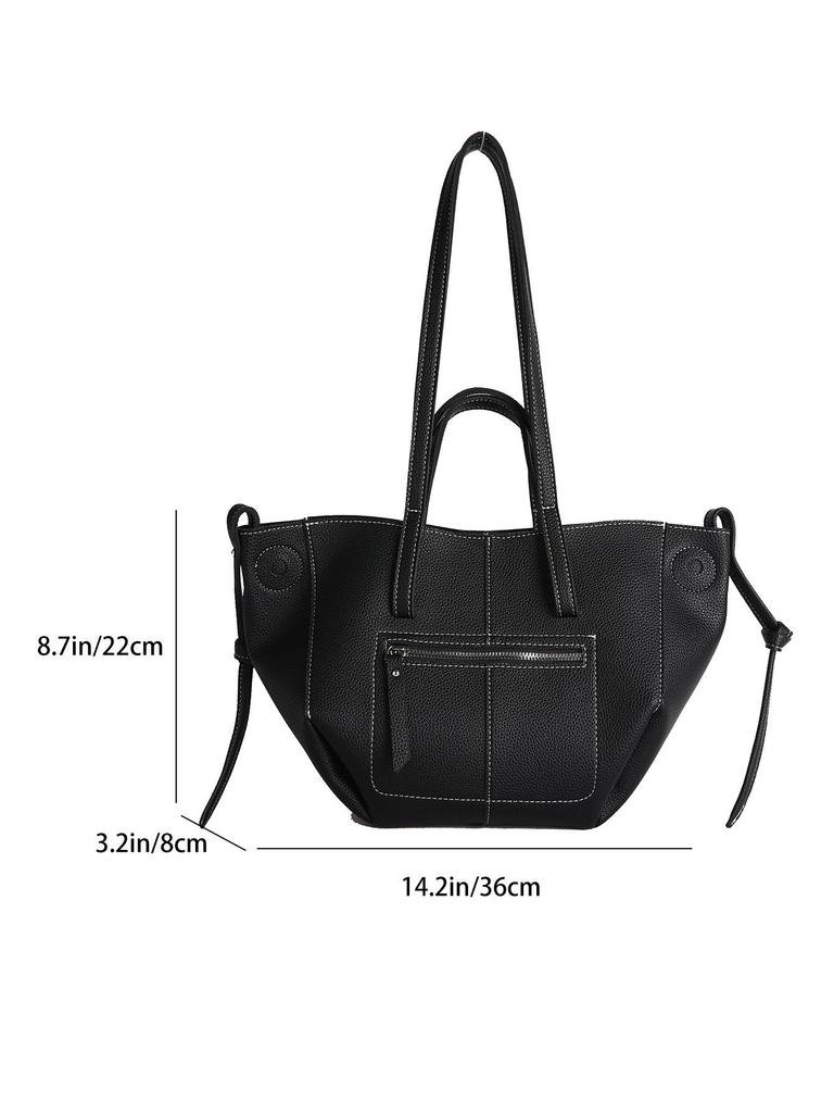 Geantă de mână nișă cu aripi, tendință coreeană 2025 pentru femei – Geantă tote de mare capacitate