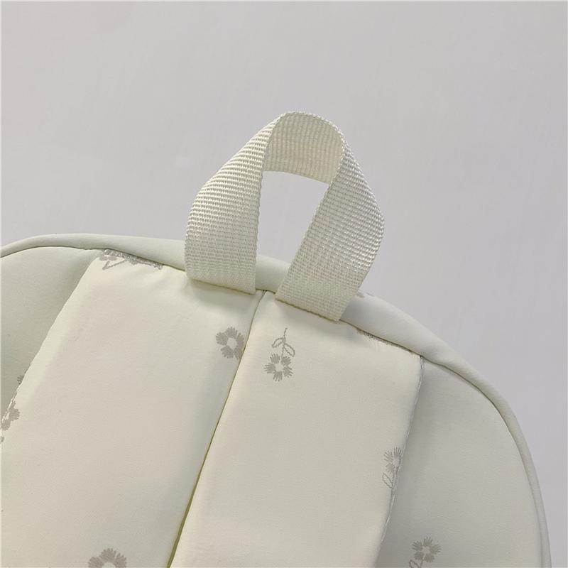 Floral Print Backpack with Front Pocket and Side Pockets