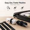 Reusable Black Nylon Hook and Loop Cinch Straps Adjustable Wire Fastener Cable Ties For Household Office Cord ArrangementStoragePinstriping Tape 3