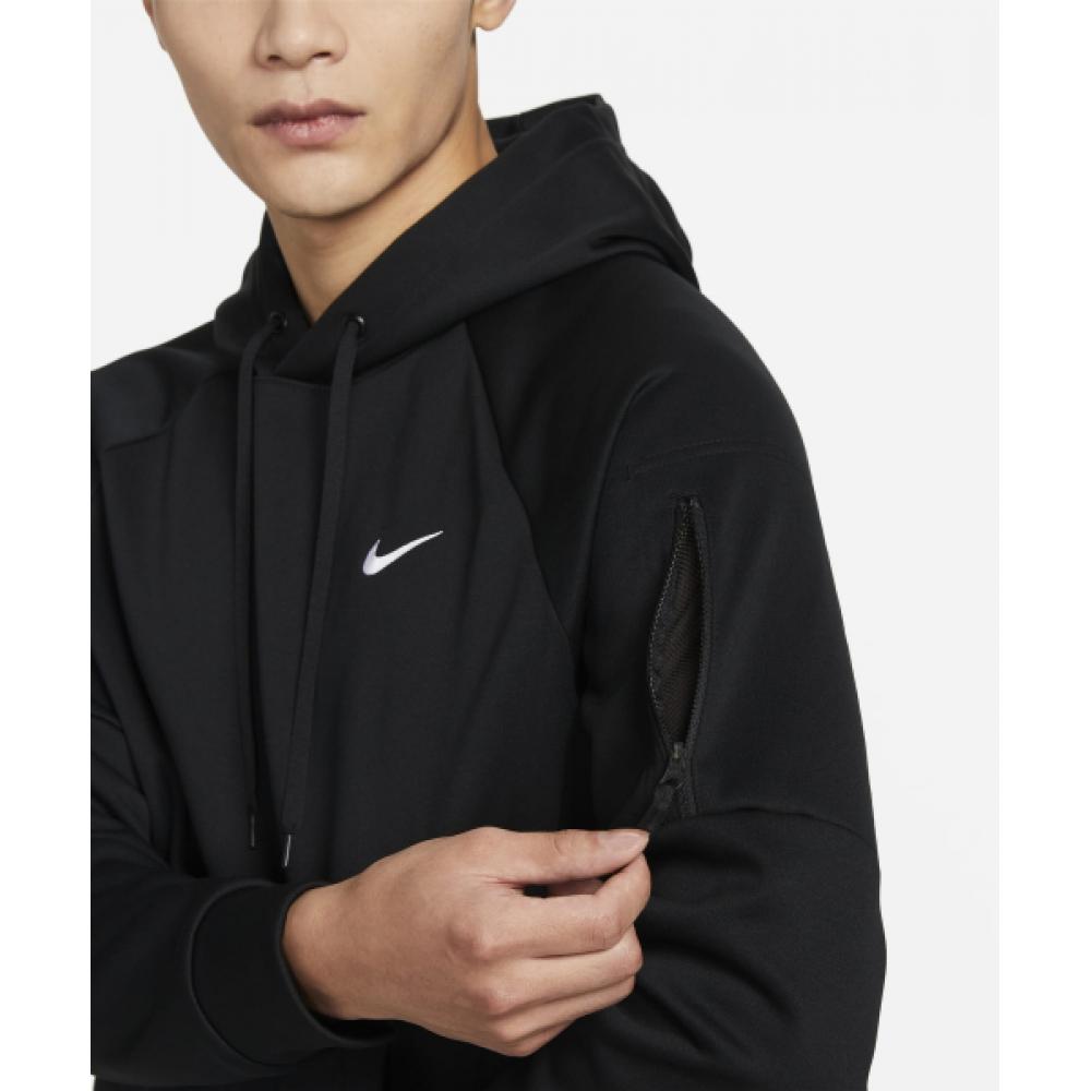 Nike TherMafit Pullover Fitness Hoodie M   Black White  Dq4835 010