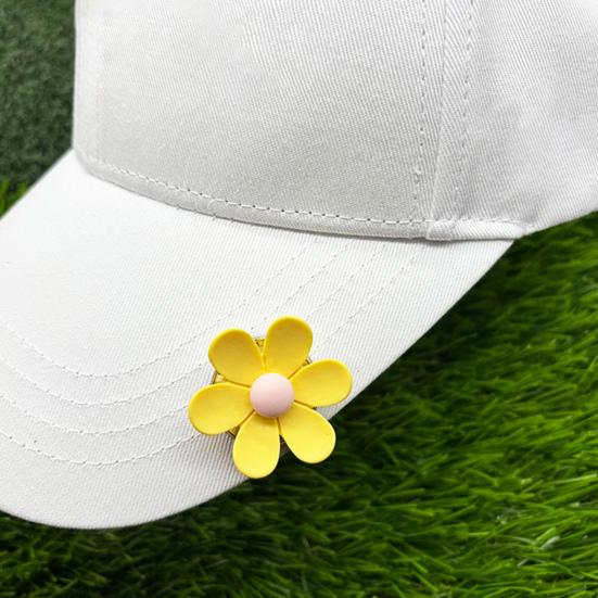 Magnetic Golf Ball Marker with Hat Clip Flower Shape Golf Ball Marker Magnet Cap Clip Set Golf Bag Accessories for Women Men Golfer Gift