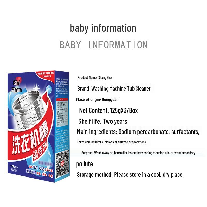 Fully Automatic Washing Machine Deep Cleaning Descaler Sachets