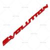 Applicable To Outlander Lancer Diamond Yishen Modified EVOLUTION Car Logo Rear Logo Body
