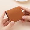 Women's Mini Coin Purse: Japanese Style Genuine Cowhide Leather with Lychee Pattern.