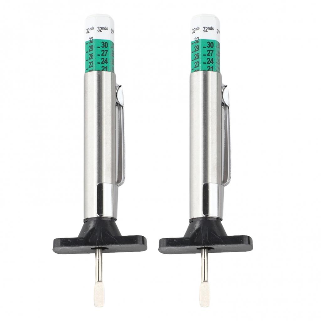 Color-Coded Indicator Tire Tread Depth Gauge Tyre Measuring Tool