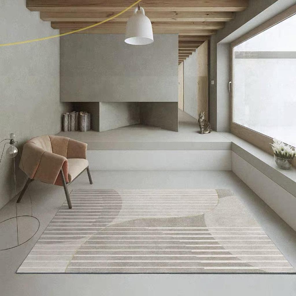 Luxuriöser Imitat-Kaschmir Teppich mit Rutschstopp für Wohnzimmer, Schlafzimmer oder Kaffeetisch