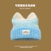 New Japanese Cute Cat Ears Wool Hat Women's Season Warm Versatile Student Puppy Knitted Hat