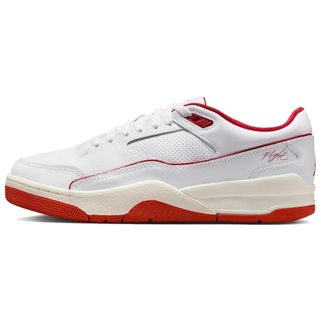 New Jordan Flight Court White Sail Black Varsity Red HF3255-106