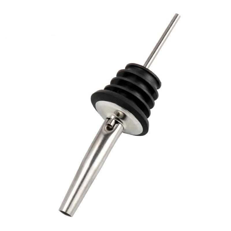 Stainless Steel Wine Pourer With Bottle Stopper For Home Bar And Gift Use серебряный