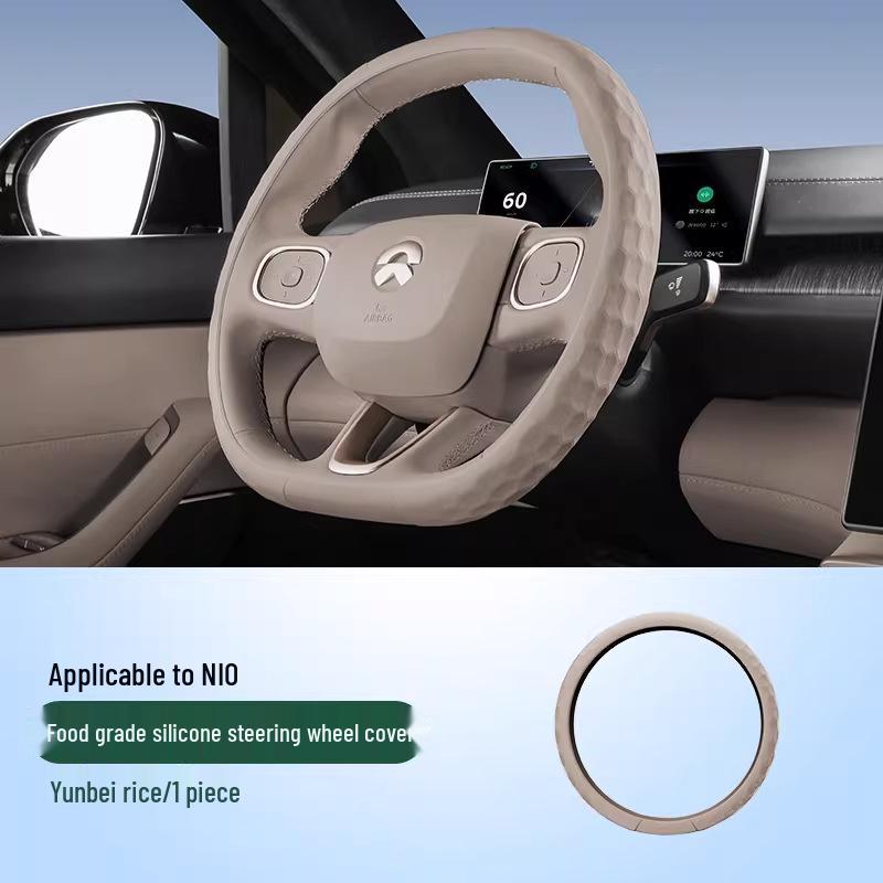 

Napa Leather Anti-Slip Steering Wheel Cover for Nio ES8 - All-Season Grip 38 cm