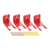 4pcs Iron Heavy Duty Wall Mounted Bracket for Extinguisher Universal Holder Wall Hook with Screws for Home Office Hardware