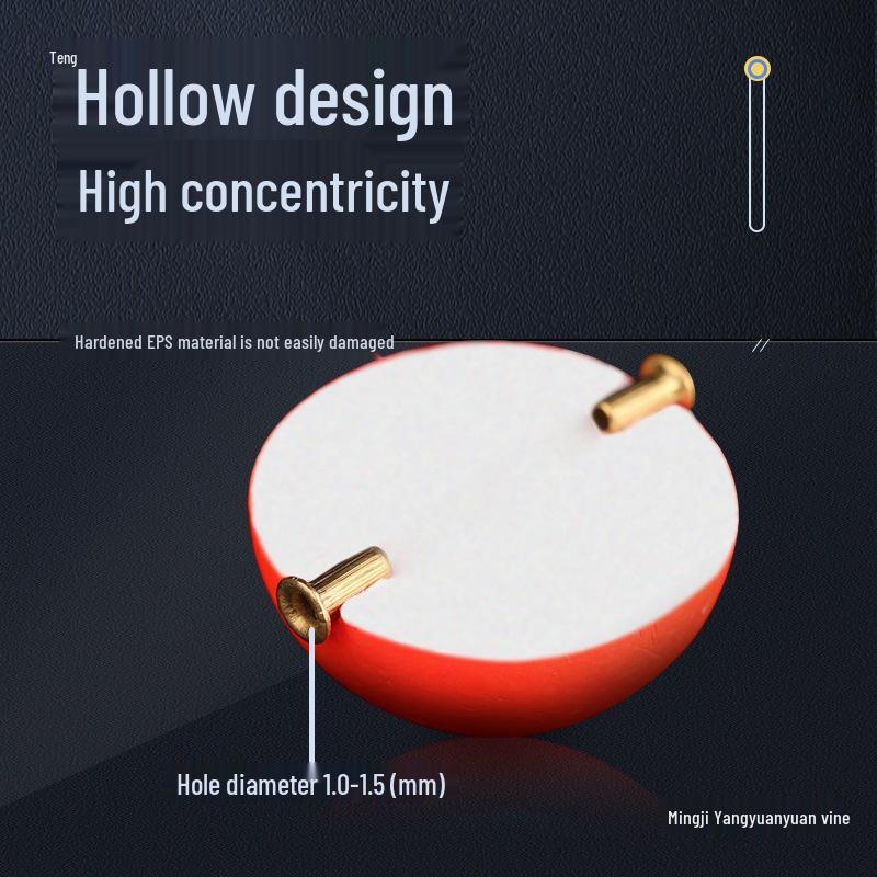 Luminous Sliding Float for Grass Carp Fishing - Spherical Ball Lure Accessory No. 7 (20mm)