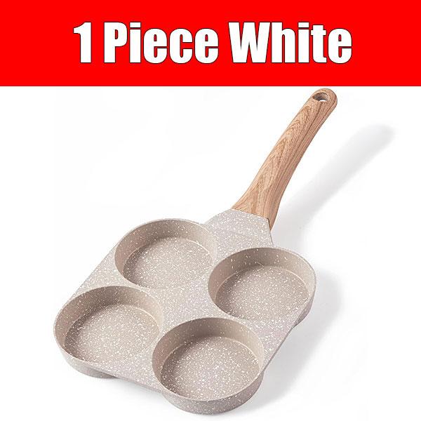 Egg Pan Omelette Pan 4-Cup Nonstick Granite Omelette Skillet Pancake Pan Healthy Egg Cooker Suitable for Gas Stove & Induction