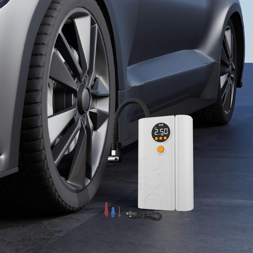 Car Tire Inflator 12V Portable Air Compressors for Bike Motorcycle Ball