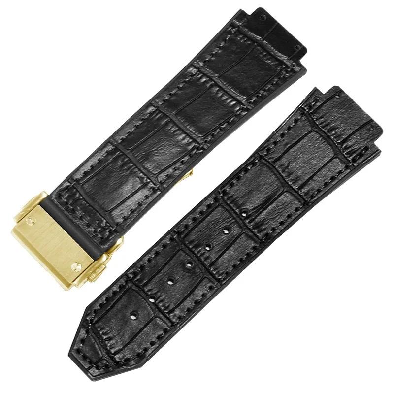 Классический ремешок для часов Hublot Big Bang Series из натуральной кожи — фото 14