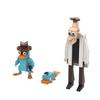 MOC Animation Perry the Platypus Model Building Blocks Phineas and Ferb Dr. Heinz Doofenshmirtz Cartoon Figure Bricks Toy Gift
