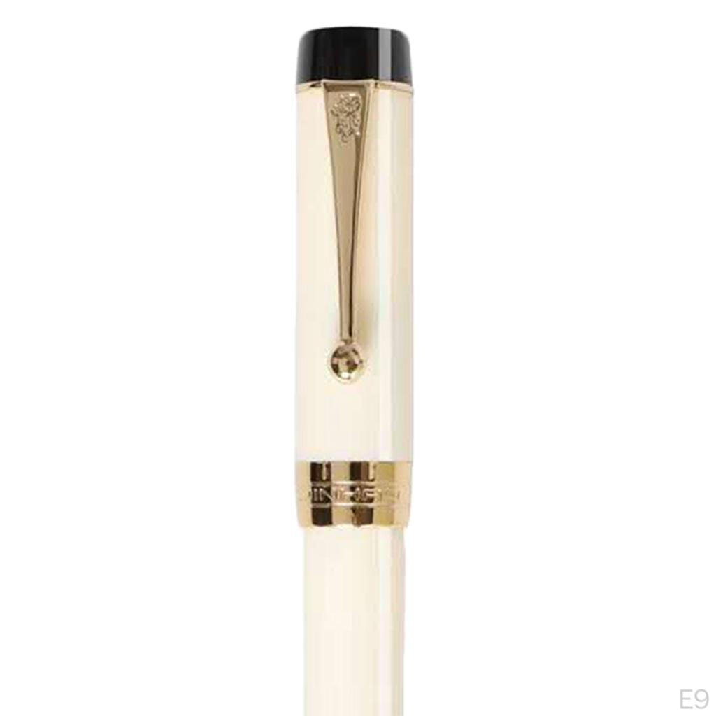 Elegant Acrylic Fountain Pen 0.5mm Businessmen Pens Electroplating Process for School Office Writing