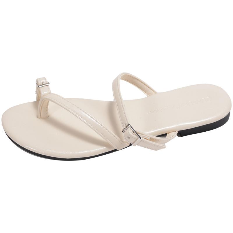 Queen Fan Retro Flat-bottomed Non-slip Cover Toe Slippers Women's Shoes Summer Wear 2025 New Models with Skirts French Cool Slippers