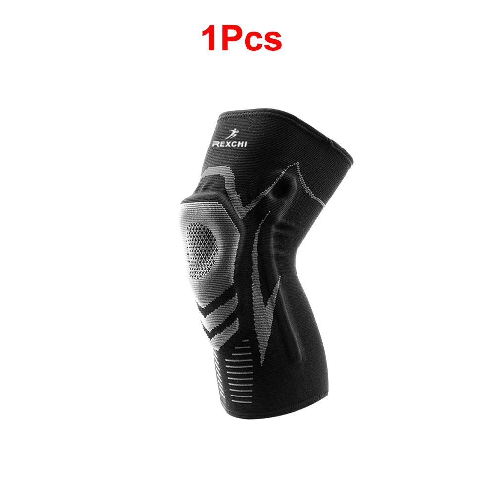 Sportliche Kompressions-Kniebandage mit Patella-Gelkissen & seitlichen Stabilisatoren zur Linderung von Meniskusrissen, Kreuzbandrissen, Arthritis und Gelenkschmerzen für Männer