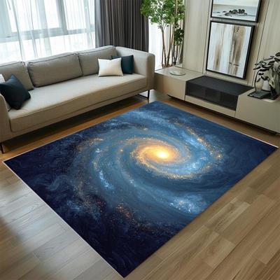 Galaxy Starry Carpet Mat Rug Home Decoration Space Theme Floor Area Rug Living Room Bedroom Universe Design Decor