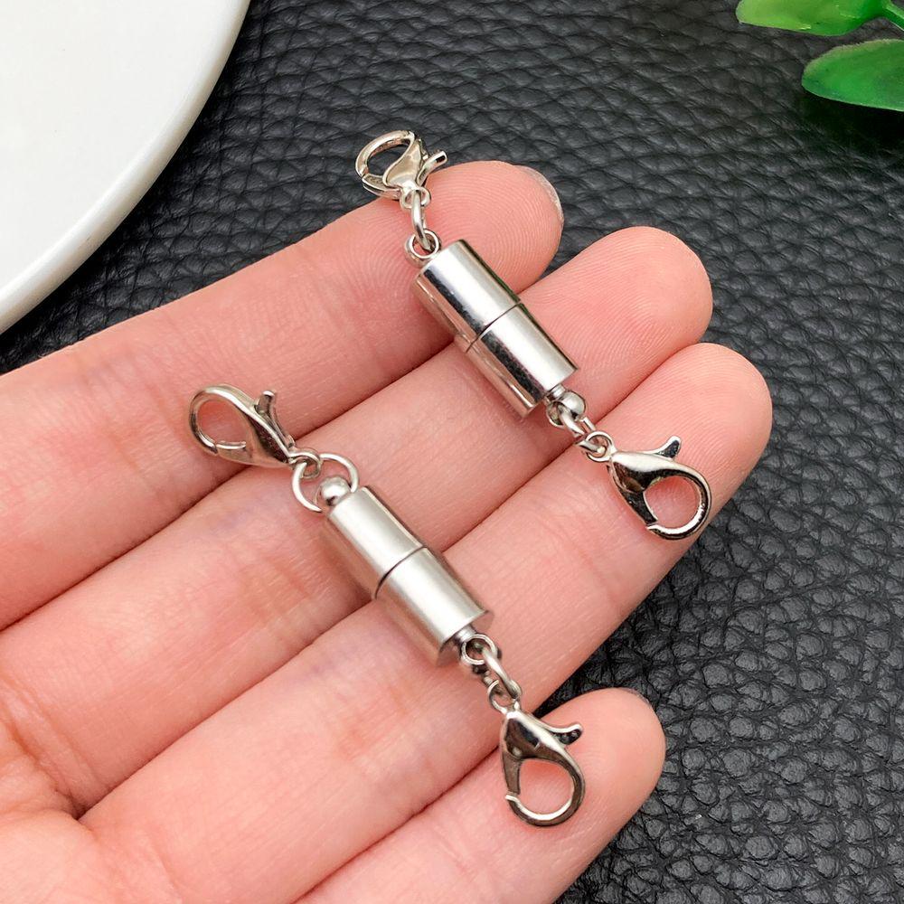 10-Style Multi-Color Round Magnetic Lobster Clasp Charms for DIY Bracelet & Necklace Jewelry
