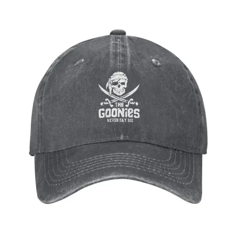 Custom Fashion The Goonies Skull Pirates Baseball Cap Adjustable Unisex Cotton Movie Film Dad Hat Sun Protection Snapback Hats