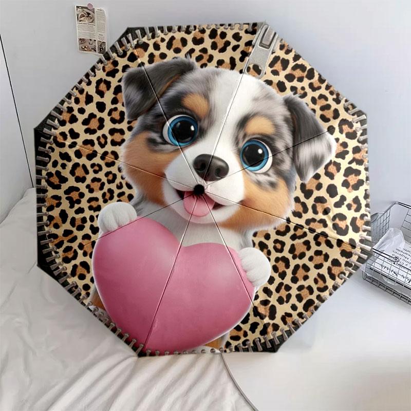 

Lovingpuppies Pattern Pattern New Style Umbrella, 1 Piece Automatic Folding Umbrella, Portable Travel Umbrella, Outdoor Umbrella, Birthday Gift