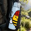 1PC Worker Bee Helmet Cartoon 750ml Color Plastic Sports Water Bottle Leakproof Flip Straw Lid Suitable for Sports Office Home Use