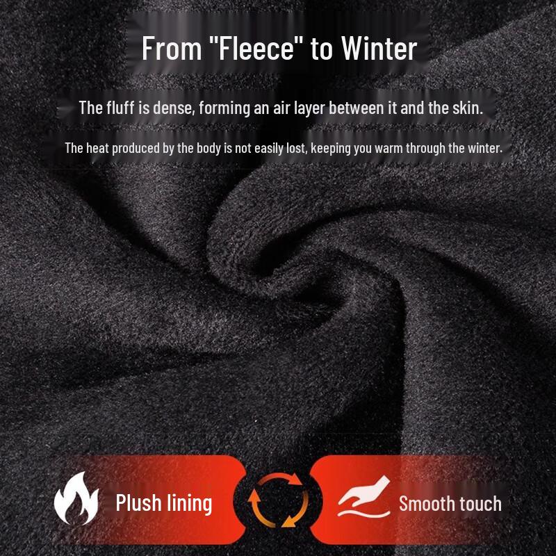 TUCANO Men's Winter Warm Faux Two-Piece Plush Lined Jacquard Sweater
