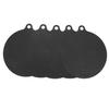 Sreuyong 5 Pack Silicone Induction Cooker Protector Mats Heat Resistant Non Slip Scratch Guard Pads Black 22cm Diameter