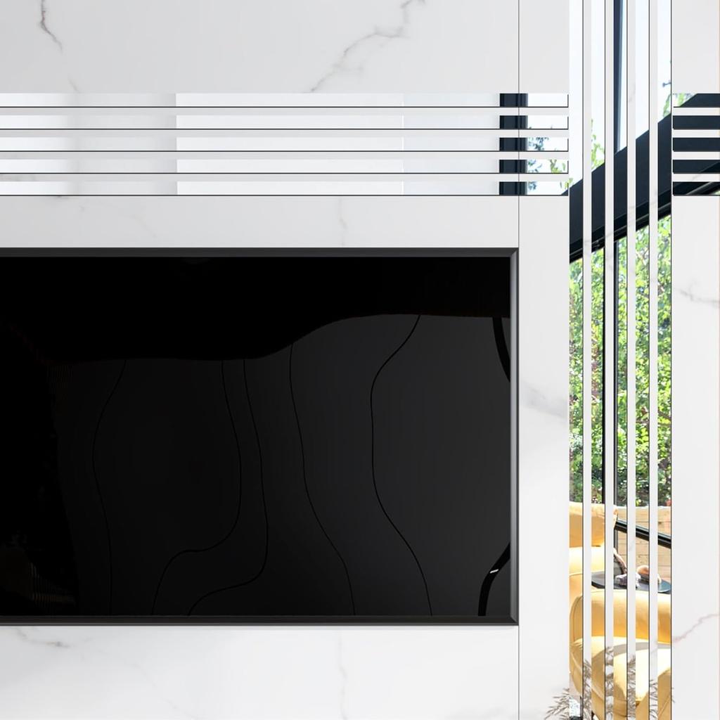 1pc 5mX3cm Wall Sticker Pvc Flat Decorative Lines Mirror Wall Ceiling Edge Strip Living Room Decorative Sticker