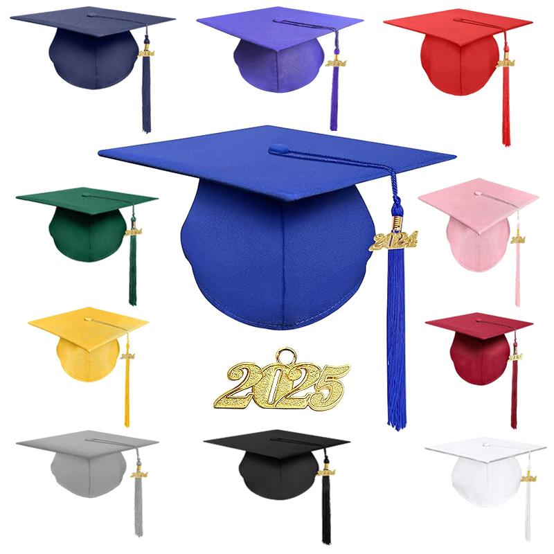 2025 Academic Hat Headwear Academy Souvenir Caps Cosplay Supplies Charm Ornament DIY Fringe Graduation Dress Ceremony Hat Master