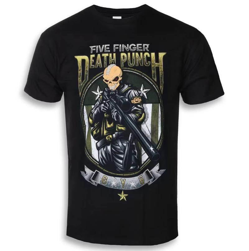 Five Finger Death Punch Graphic T-shirt Unisex Men Women Summer Short Sleeve Fashion Top Casual Vintage Brand Retro Tees