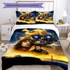 3pcs Bumblebee4 Design Cover Set - HD Printed Bedding with 1 Cover and 2 Pillowcases - Perfect for Home and Dorm Decor