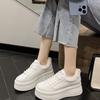 Autumn New Velvet Small Versatile Casual Shoes Trend Women's Inner Height Increase White Shoes Women's Platform Women's Shoes