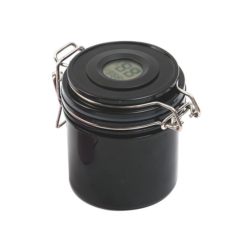 

Емкость для хранения клея для накладных ресниц с термометром, клей, герметичные контейнеры с угольной герметизацией, наращивание, наращивание ресниц чёрный