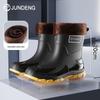 Wasserdichte, rutschfeste Unisex-Gummistiefel für Angeln, Arbeit und Bau – Mittellang, Modisch.