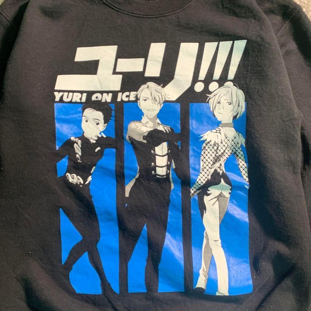 [USED] 6TAS2 Yuri! ON ICE Anime Sweatshirt, Used Clothing