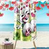 Serviette de plage Diddl motif mignon, Grande serviette douce à séchage rapide pour la plage, le camping, la natation