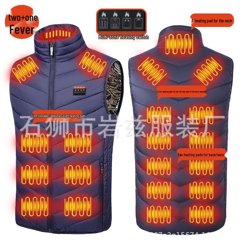 USB Elektrisch Beheizte Weste für Herbst/Winter - Intelligente, Konstante Temperatur Heizkleidung