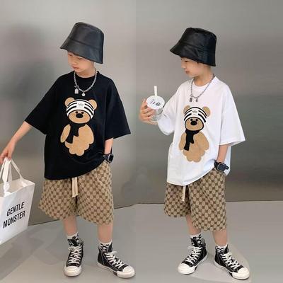 2023 Boys' Trendy Short-Sleeve Summer T-Shirt - Korean Style for Big Kids