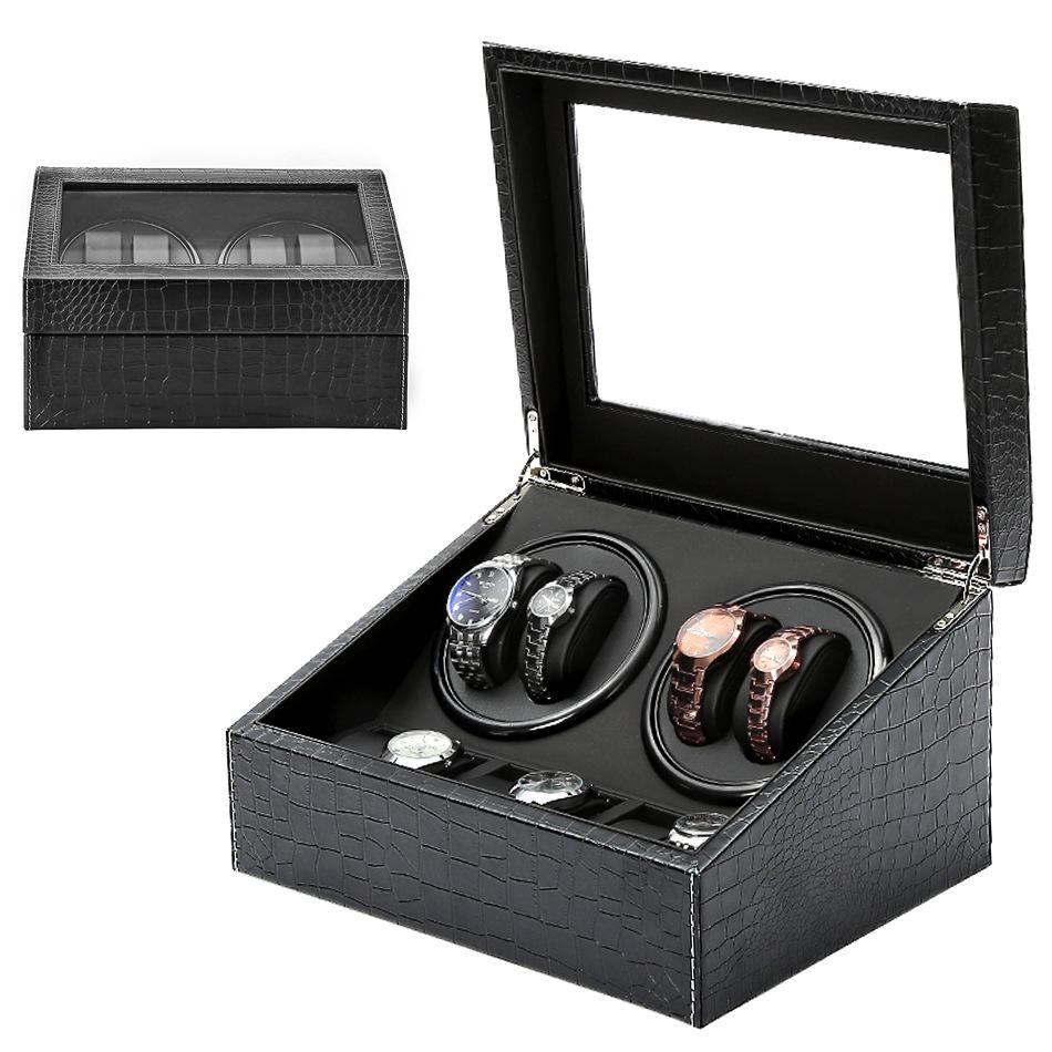 Crocodile Pattern Automatic Watch Winder and Display Box