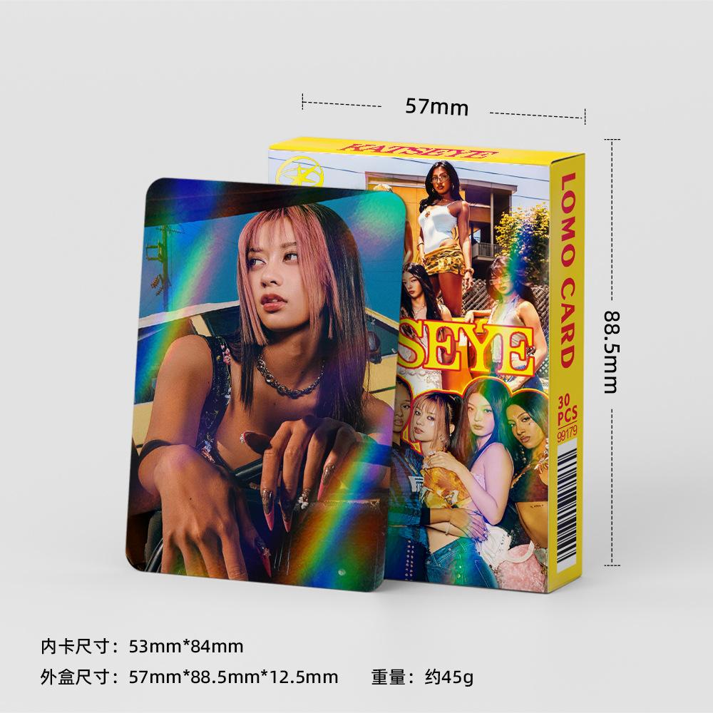 30Pcs/Set Kpop Idol New Series Printd Pocards Laser Lomo Cards Fans Gifts KATSEYE HD MANON SOPHIA DANIELA LARA MEGAN YOONCHAE Entertaining Play Safe