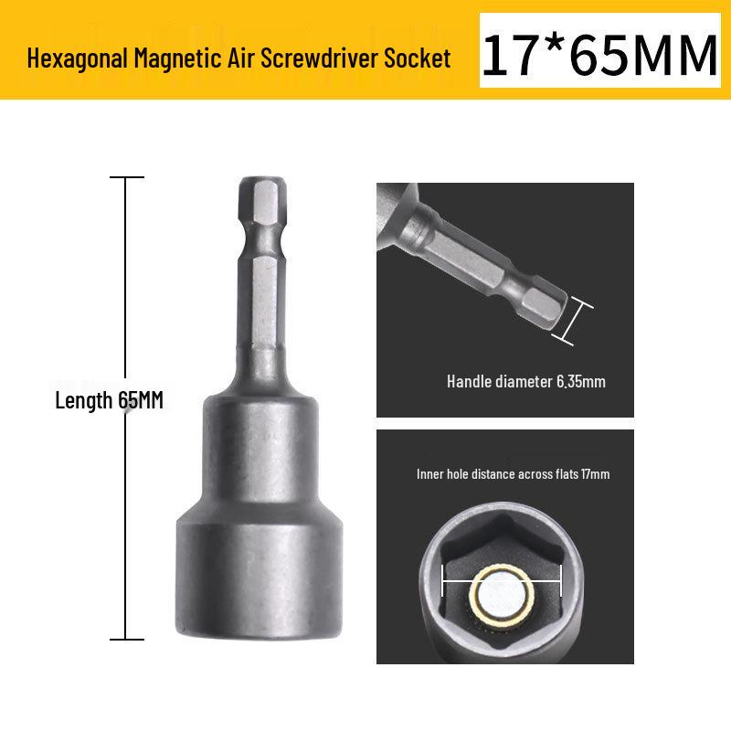 65mm Durable Magnetic Hex Socket Head for Impact Driver with Strong Magnetism