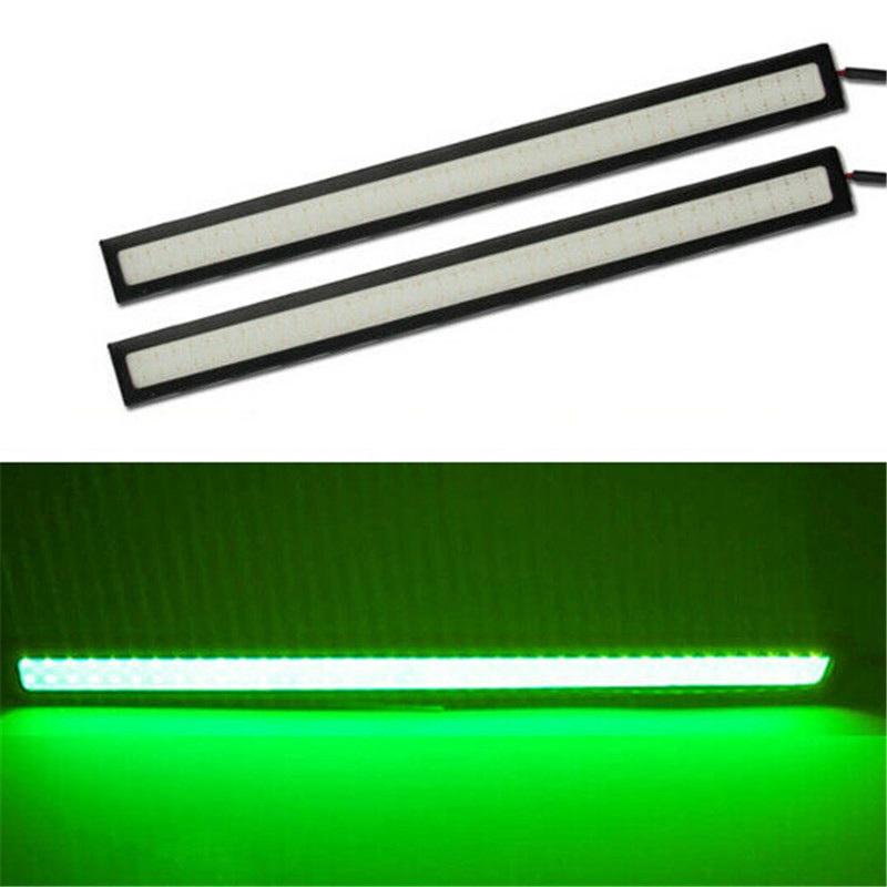 

Полосы DRL FOG COB CAR 2X LED Ультратонкие водонепроницаемые дневные ходовые огни ЛАМПА БЕЛЫЙ ДЕНЬ Вождение 12 В 17x1.5x50cm зелёный