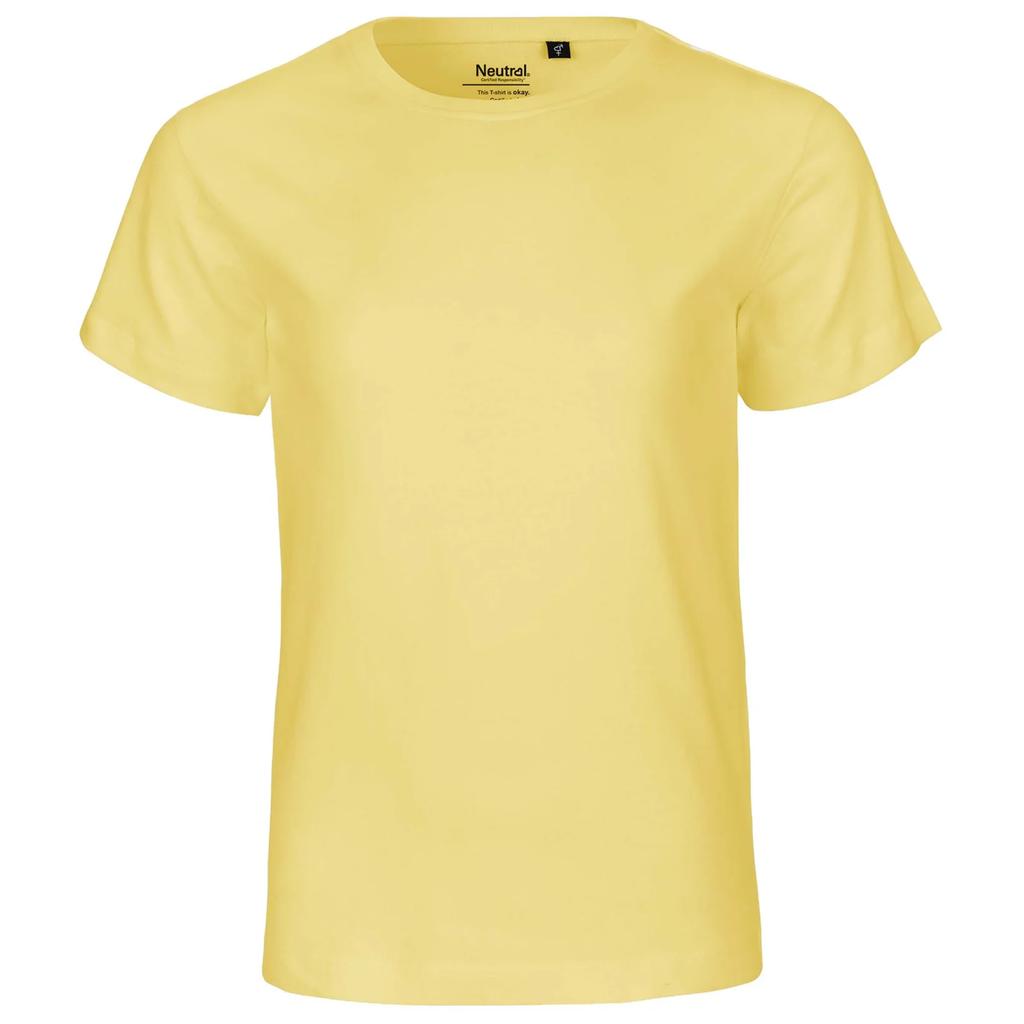 Neutrales Kinder-Kurzarm-T-Shirt